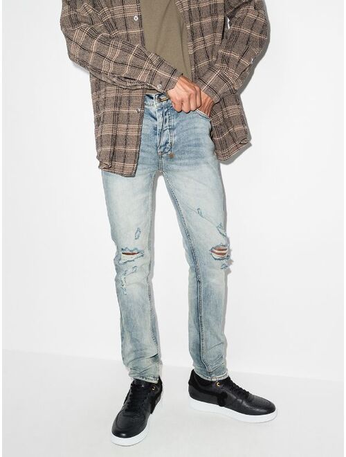 Ksubi Van Winkle Skyhigh Trashed skinny jeans