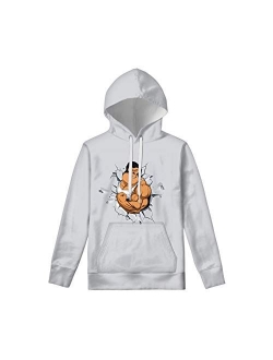 Xhuibop Kids Hoodies & Sweatshirts with Pockets Drawstring Hooded Pullover Top 6-16 Size