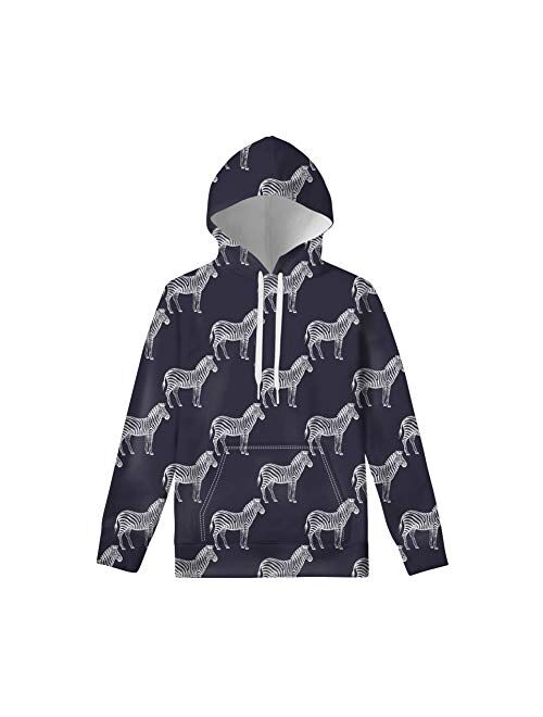 Xhuibop Kids Hoodies & Sweatshirts with Pockets Drawstring Hooded Pullover Top 6-16 Size