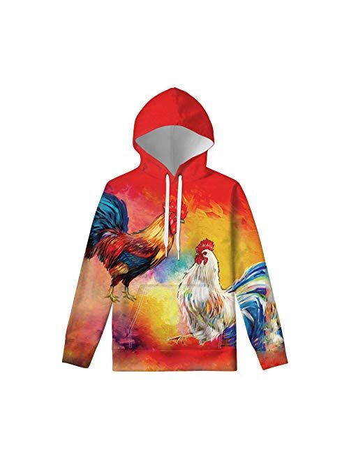 Xhuibop Kids Hoodies & Sweatshirts with Pockets Drawstring Hooded Pullover Top 6-16 Size