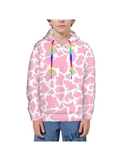 Yuntong Black Circles Round Dots On White Teen Boys Girls Fleece Sweatshirts Unisex Youth Fleece Hoodiespocket Pullover Hoodies