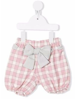 La Stupenderia plaid-check bloomers