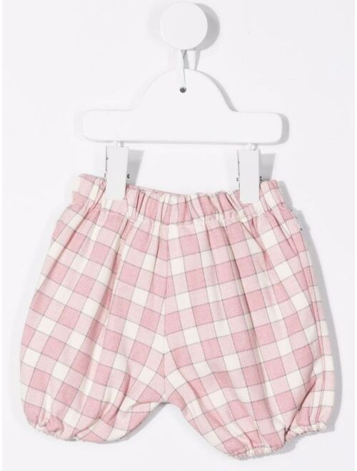 La Stupenderia plaid-check bloomers