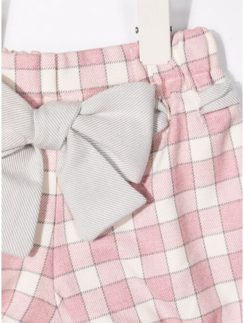 La Stupenderia plaid-check bloomers