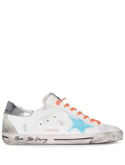 Golden Goose Superstar distressed lace-up trainers