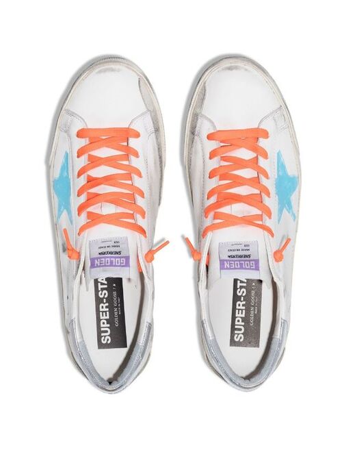 Golden Goose Superstar distressed lace-up trainers