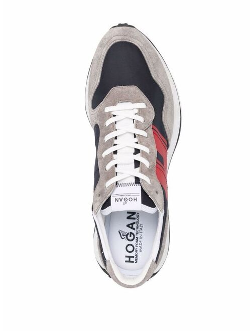 Hogan panelled low-top trainers