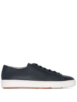 Santoni leather low-top sneakers