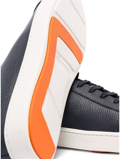 Santoni leather low-top sneakers