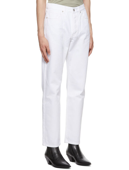 RECTO White Straight-Leg Jeans