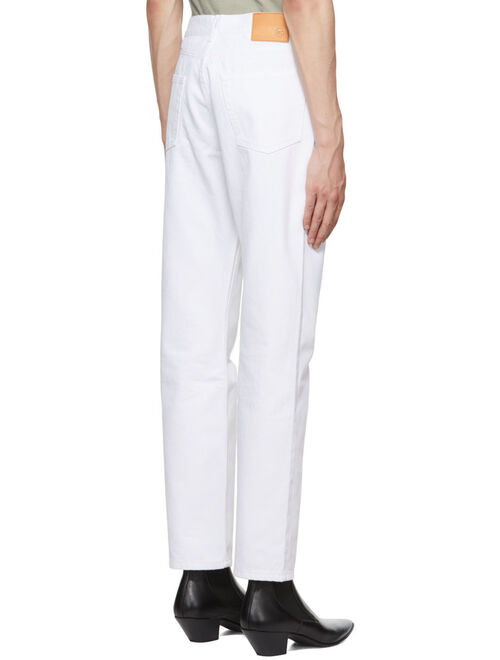 RECTO White Straight-Leg Jeans