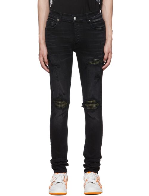 AMIRI Black MX1 Plaid Jeans