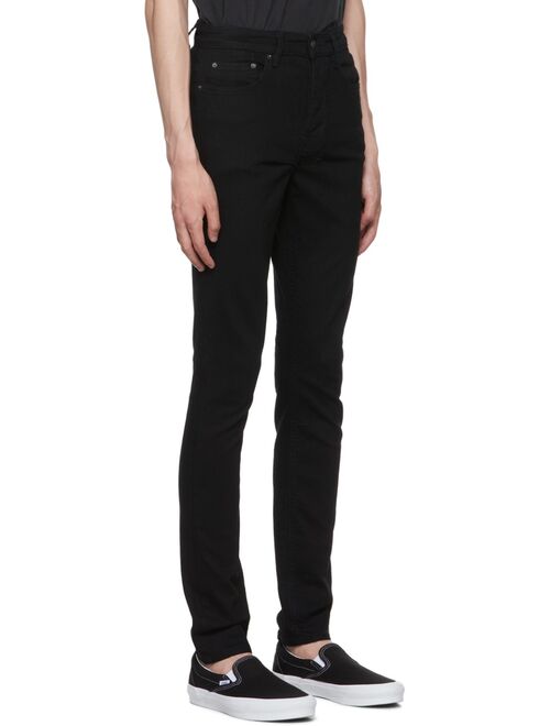 KSUBI Black Chitch Laid Jeans