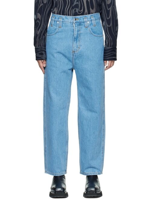 Eckhaus Latta Blue Baggy Jeans