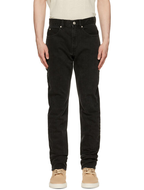 Isabel Marant Black Jack Straight-Leg Jeans