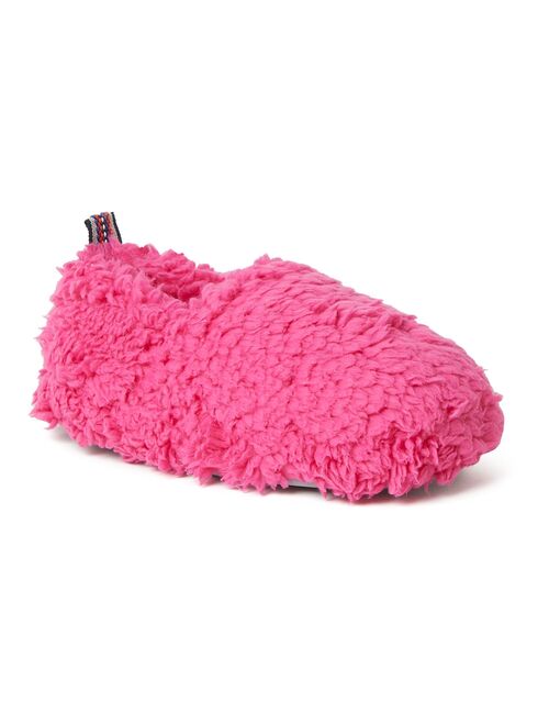 Dearfoams Skye Kids' Sherpa Closed Back Slippers