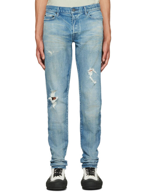 JOHN ELLIOTT Blue 'The Cast 2' Jeans