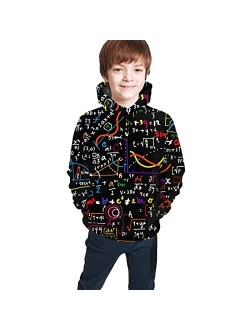 Opumxzb Math Kids Hoodies Soft Brushed Fleece Pullover Athletic Hooded Sweatshirt For Boys And Girls