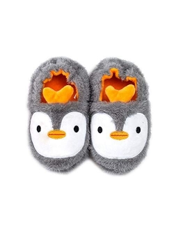 Csfry Baby Girl's Premium Soft Plush Slippers Cartoon Warm Winter House Shoes