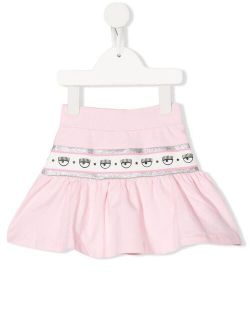 Chiara Ferragni Kids flared eye-waistband skirt