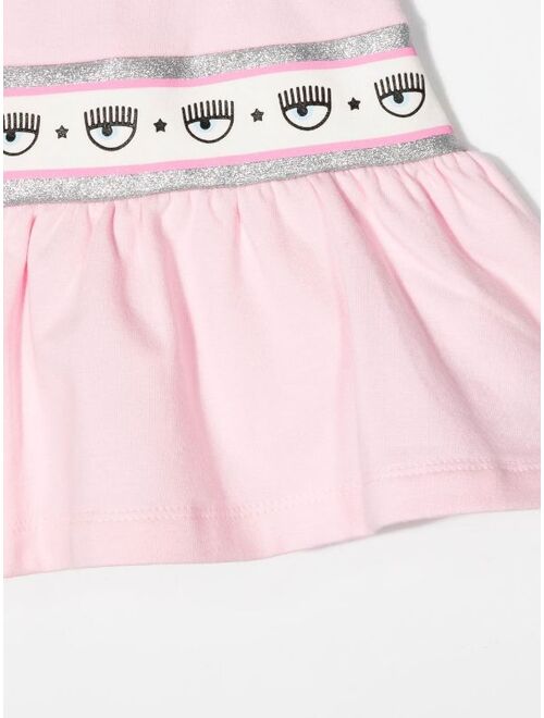 Chiara Ferragni Kids flared eye-waistband skirt