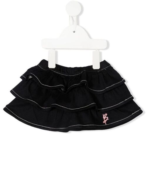 Miss Blumarine ruffled-design skirt