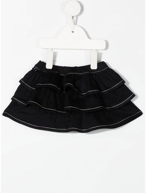 Miss Blumarine ruffled-design skirt