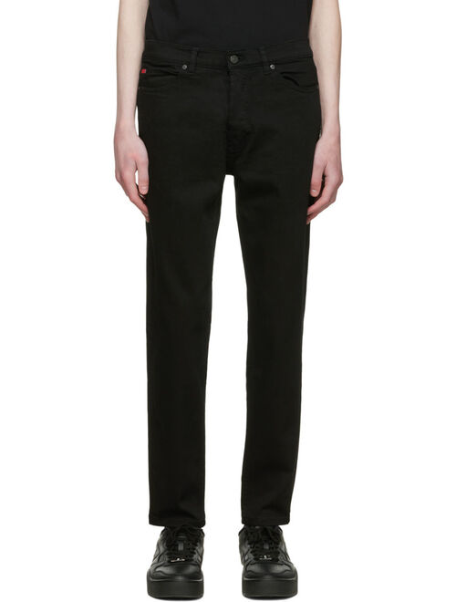 HUGO Black Tapered-Fit Jeans