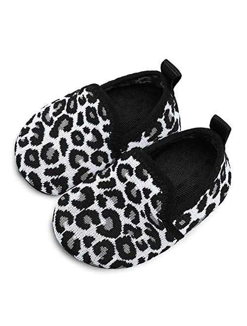 L-RUN Toddler Boys Girls House Slippers Indoor Home Shoes Warm Socks for Kids