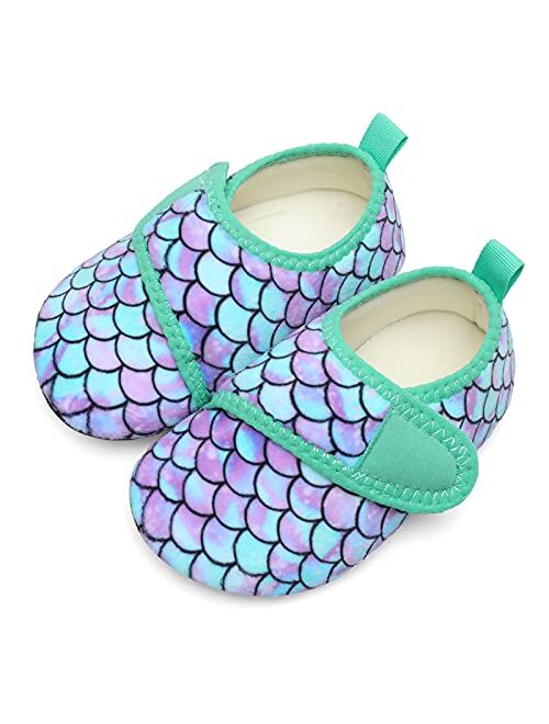 L-RUN Toddler Boys Girls House Slippers Indoor Home Shoes Warm Socks for Kids