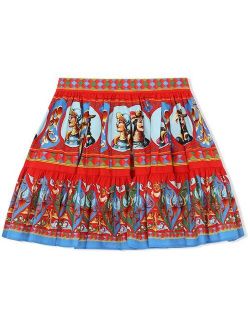 Kids graphic-print skirt