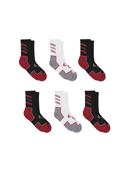 Boys' 6 Pack Crew Sock