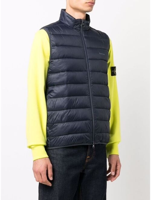 Barbour logo puffer gilet