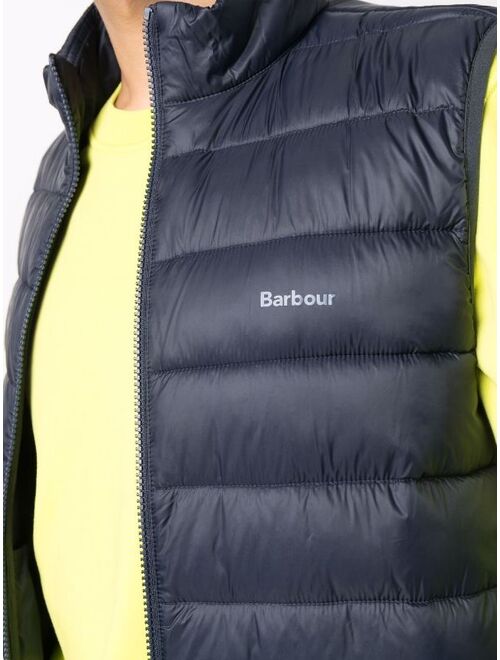 Barbour logo puffer gilet