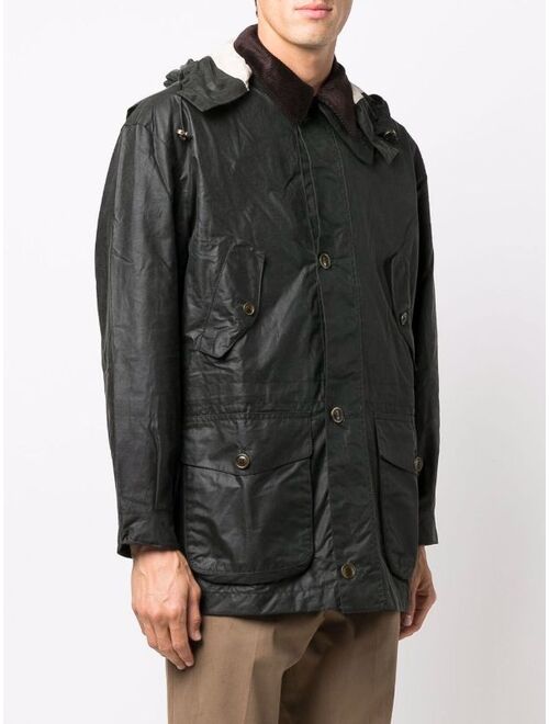 Barbour button-down parka coat