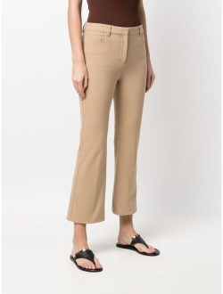 mid-rise cropped trousers