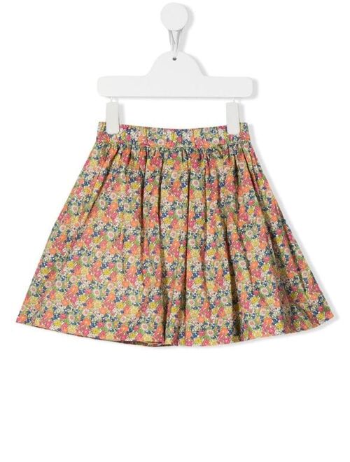 Bonpoint floral-print cotton skirt