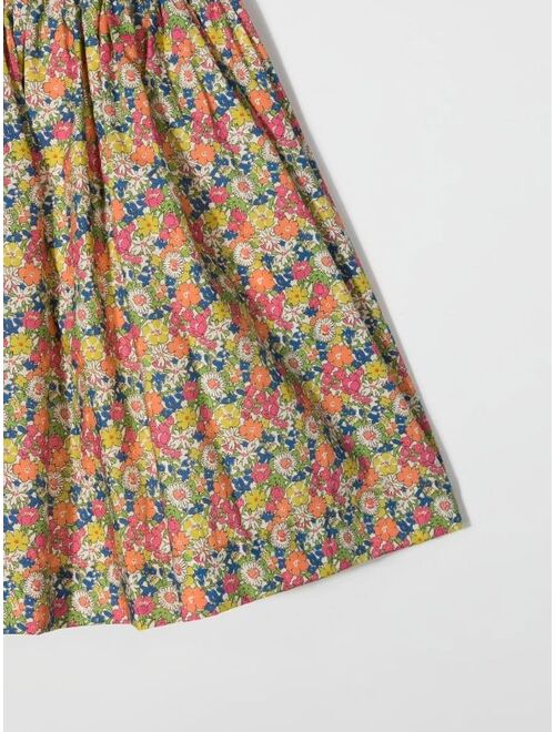 Bonpoint floral-print cotton skirt