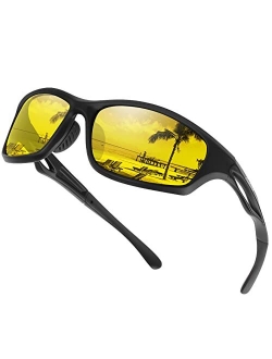 Duduma Polarized Sports Sunglasses for Men Women Running Cycling Fishing Golf Driving Shades Sun Glasses Tr90