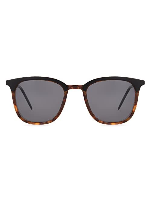 Foster Grant Men's Marli Polarized for Digital Sunglasses, Tortoise and Matte Black, 50mm US