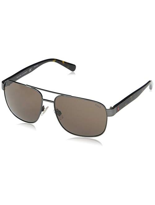 Polo Ralph Lauren Men's Ph3130 Square Sunglasses