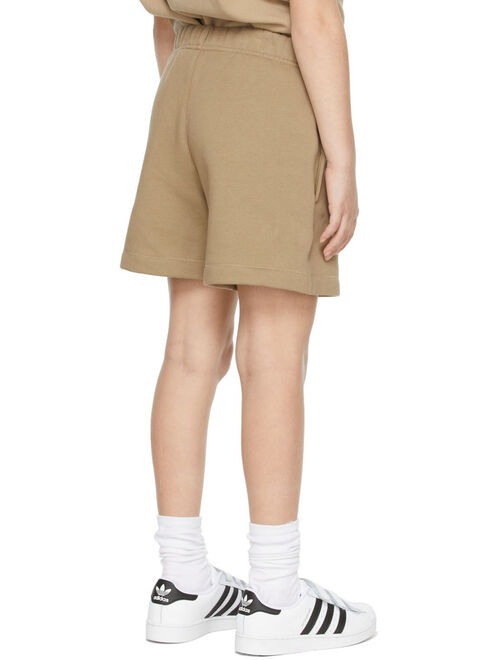 ESSENTIALS Kids Tan Fleece Shorts