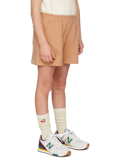 JELLYMALLOW Kids Brown Troublemaker Shorts