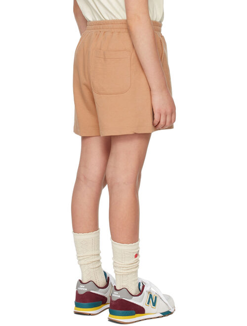 JELLYMALLOW Kids Brown Troublemaker Shorts