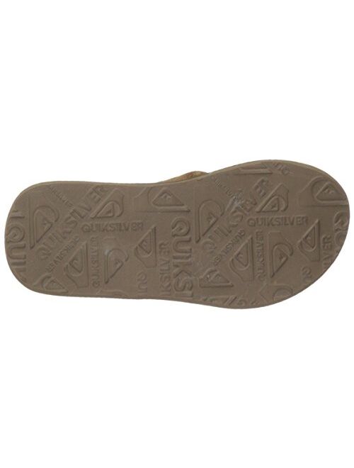 Quiksilver Kids Carver Suede Youth Kids Flip Flip Sandal