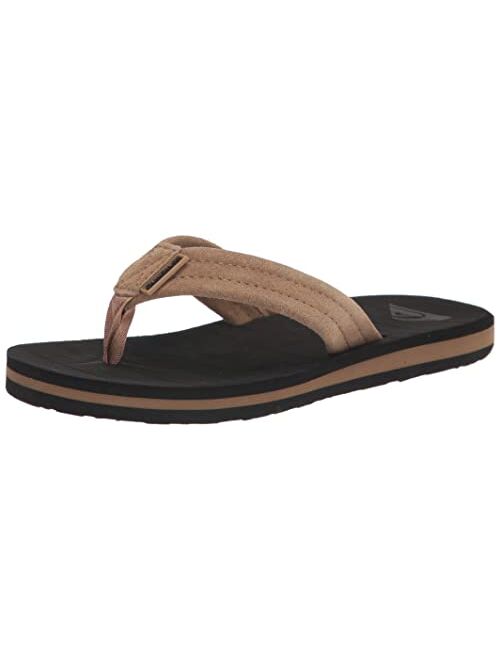 Quiksilver Kids Carver Suede Youth Kids Flip Flip Sandal