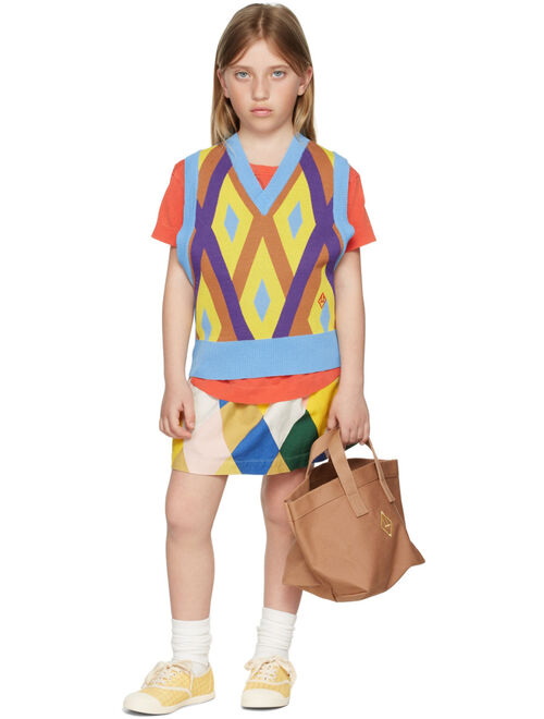 THE ANIMALS OBSERVATORY Kids Multicolor Rhombus Wombat Skirt