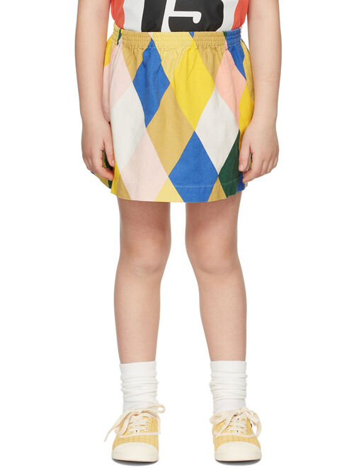 THE ANIMALS OBSERVATORY Kids Multicolor Rhombus Wombat Skirt