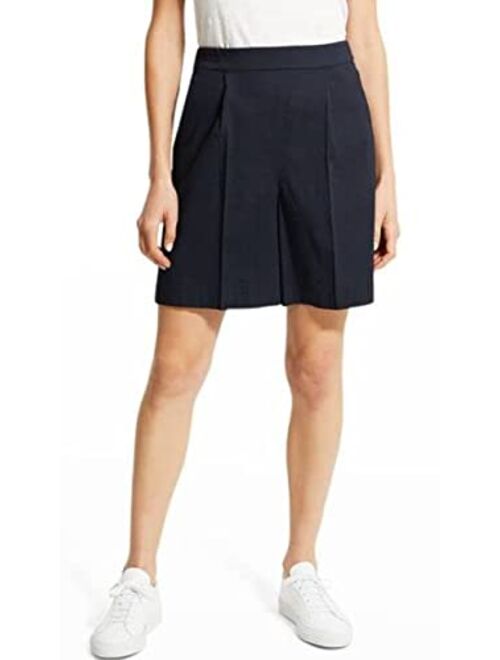 Theory Women's Pleated Pull On Shorts