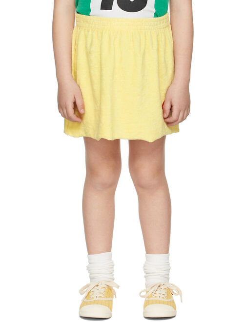 THE ANIMALS OBSERVATORY Kids Yellow Logo Plain Wombat Skirt